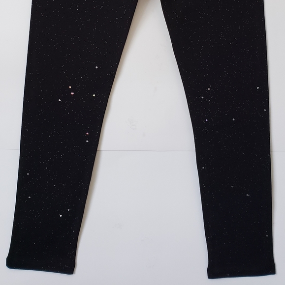 George Black Leggings with Sparkles Design for Girls - Picture 2 of 5